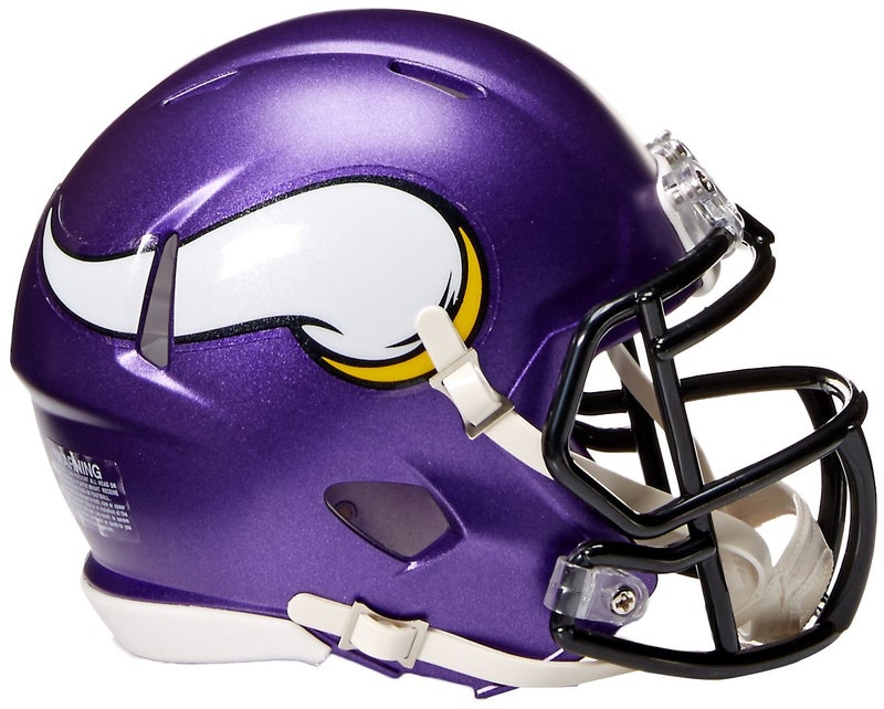 Riddell خوذة ميني سبييد من ريديل للبالغين غير محددة الجنس من فريق مينيسوتا فايكنغز، لون الفريق، مقاس واحد أمريكي - Image 2